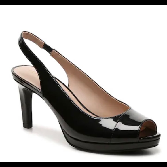 EUC Kelly & Katie “KK-Nerani” faux snakeskin platform peep toe pump, size 6-1/2 - Picture 8 of 12